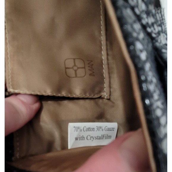 Iman Global Chic Bow Black Snakeskin Evening Clutch Huge Rhinestone - Picture 7 of 12